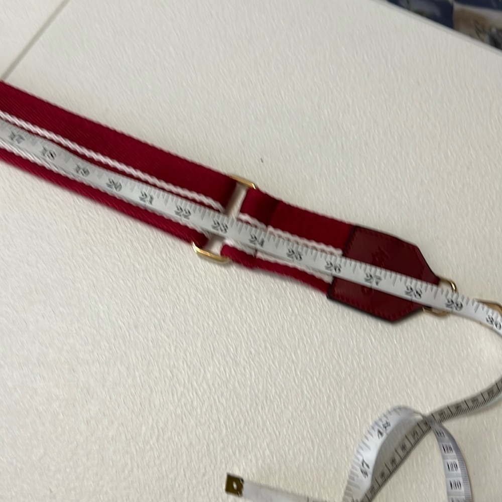 Purse Strap Bundle Maroon Stripe & Blue Plaid NWT - Picture 6 of 11